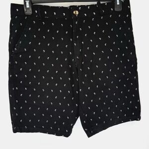 Public Record Men's Black Palm Trees‎ AOP Size 30 Shorts
